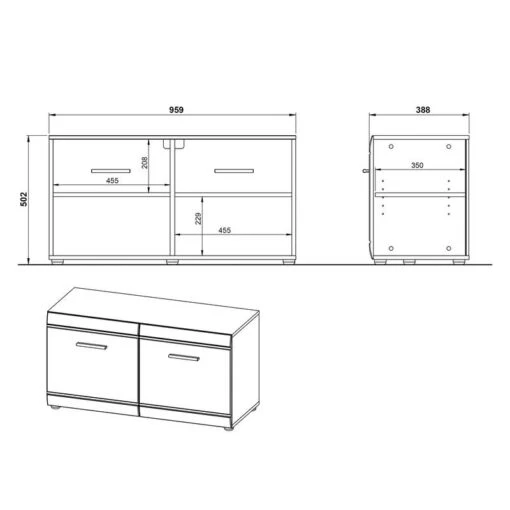 Ensemble De Vestibule Adana IV -Mobilier De Maison garderobenbank adana hochglanz weiss 5162580