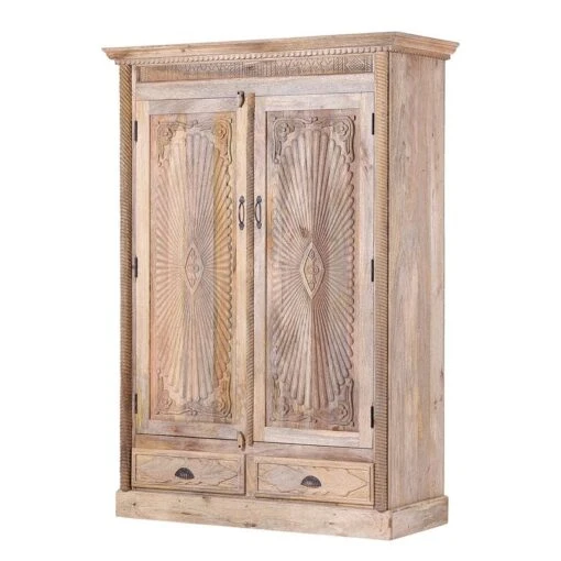 Armoire De Vestibule Cella -Mobilier De Maison garderobenschrank cella mango massiv 4294504