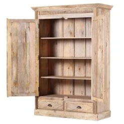 Armoire De Vestibule Cella -Mobilier De Maison garderobenschrank cella mango massiv 4294512