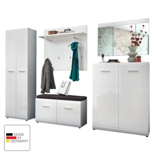 Ensemble De Vestibule Adana IV -Mobilier De Maison garderobenset adana iii 5 teilig hochglanz weiss 5157672