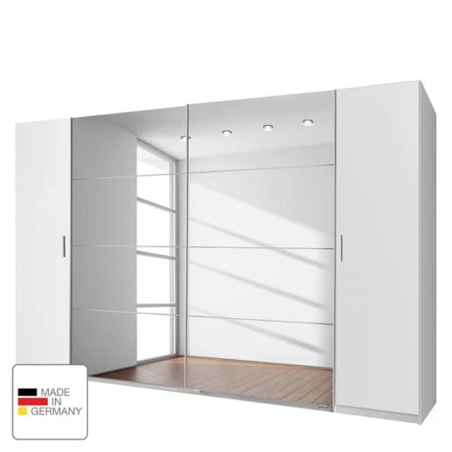 Armoire à Vêtements Lotto III -Mobilier De Maison kombischrank lotto iii alpinweiss 270 cm 4 tuerig ohne passepartoutrahmen 4755404