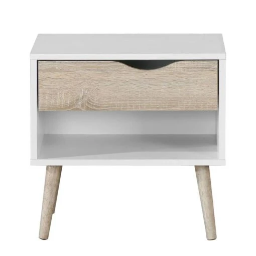 Table De Chevet Sunndal I -Mobilier De Maison nachtkommode sunndal i weiss eiche dekor 4845024