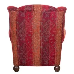 Fauteuil à Oreilles Isabelle -Mobilier De Maison ohrensessel isabelle webstoff rot 1013306