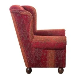 Fauteuil à Oreilles Isabelle -Mobilier De Maison ohrensessel isabelle webstoff rot 1013314