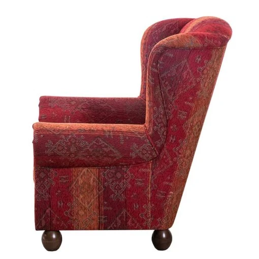 Fauteuil à Oreilles Isabelle -Mobilier De Maison ohrensessel isabelle webstoff rot 1013318