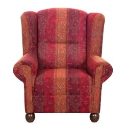 Fauteuil à Oreilles Isabelle -Mobilier De Maison ohrensessel isabelle webstoff rot 1013322