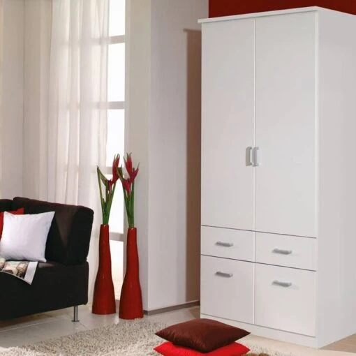 Armoire à Portes Battantes Bremen -Mobilier De Maison rauch bremen drehtuerenschrank kombischrank alpinweiss m ra ssk bre 1026 2