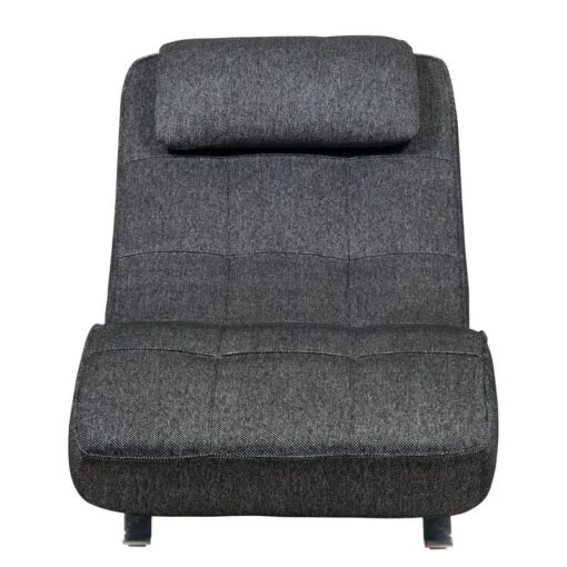 Fauteuil De Relaxation Long Island Tissu -Mobilier De Maison relaxliege long island webstoff stoff parsa grau schwarz 3940920