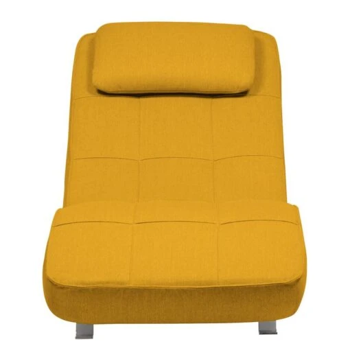 Fauteuil De Relaxation Long Island Tissu -Mobilier De Maison relaxliege long island webstoff stoff zahira senfgelb 3940948