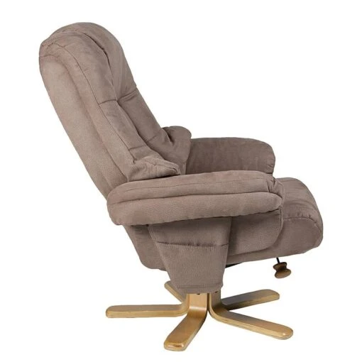 Fauteuil De Relaxation Bordeaux -Mobilier De Maison relaxsessel lacanau mit hocker microfaser braun 446440