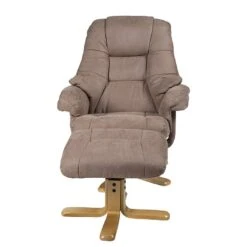 Fauteuil De Relaxation Bordeaux -Mobilier De Maison relaxsessel lacanau mit hocker microfaser braun 446444