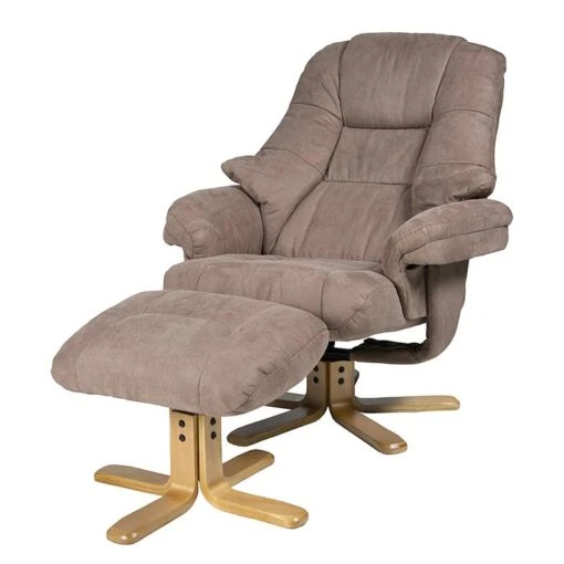 Fauteuil De Relaxation Bordeaux -Mobilier De Maison relaxsessel lacanau mit hocker microfaser braun 446445