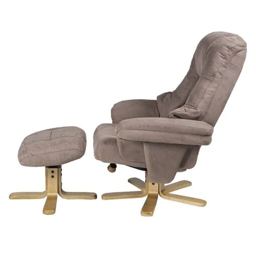 Fauteuil De Relaxation Bordeaux -Mobilier De Maison relaxsessel lacanau mit hocker microfaser braun 446446