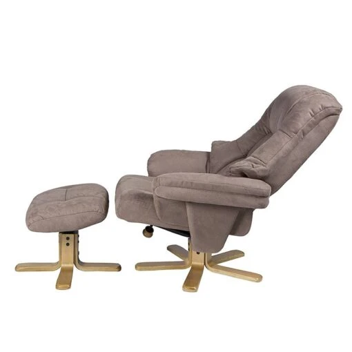 Fauteuil De Relaxation Bordeaux -Mobilier De Maison relaxsessel lacanau mit hocker microfaser braun 446447