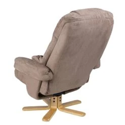 Fauteuil De Relaxation Bordeaux -Mobilier De Maison relaxsessel lacanau mit hocker microfaser braun 446448