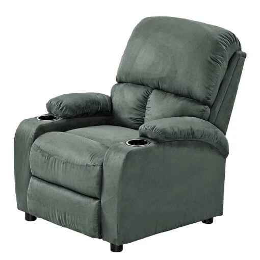 Fauteuil De Relaxation Norvell -Mobilier De Maison relaxsessel norvell microfaser dunkelgruen 4874220