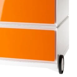 Caisson à Roulettes EasyBox II -Mobilier De Maison rollcontainer easybox ii weiss orange 1595638