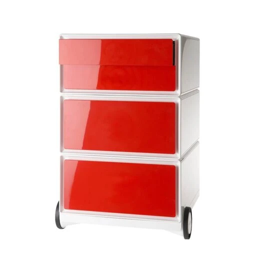 Caisson à Roulettes EasyBox II -Mobilier De Maison rollcontainer easybox ii weiss rot 1595682