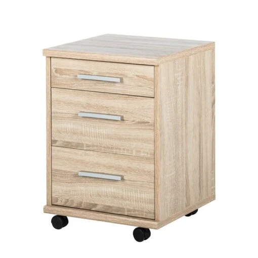 Caisson De Bureau Office Line -Mobilier De Maison rollcontainer office line eiche sonoma dekor 2917637