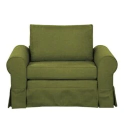 Fauteuil-lit Latina Country Avec Housse -Mobilier De Maison schlafsessel couvin webstoff avocado 4104644