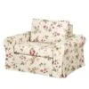 Fauteuil-lit Latina Country Avec Housse -Mobilier De Maison schlafsessel latina v flachgewebe gebluemt creme 4132812