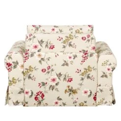 Fauteuil-lit Latina Country Avec Housse -Mobilier De Maison schlafsessel latina v flachgewebe gebluemt creme 4132828