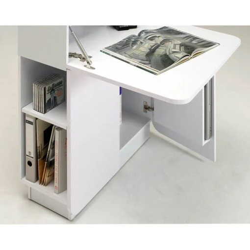 Secrétaire CU Culture MC -Mobilier De Maison schreibtisch cu culture mc hochglanz weiss weiss 4902300