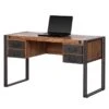 Bureau MANCHESTER 4 Tiroirs -Mobilier De Maison schreibtisch manchester ii akazie massiv metall 4875916