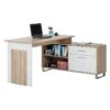 Bureau Maxim -Mobilier De Maison schreibtisch maxim sonoma eiche dekor weiss 494742