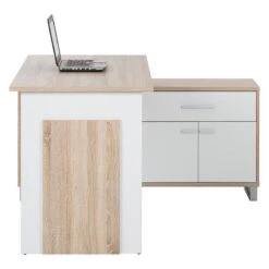 Bureau Maxim -Mobilier De Maison schreibtisch maxim sonoma eiche dekor weiss 494744