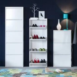 Meuble à Chaussures Holger -Mobilier De Maison schuhschrank cabinet weiss 2550786