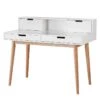 Bureau LINDHOLM -Mobilier De Maison sekretaer lindholm weiss eiche massiv 4673380