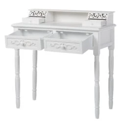 Secrétaire Vermont 2 Tiroirs -Mobilier De Maison sekretaer vermont antikweiss mit 2 schubladen 4264328