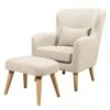 Fauteuil Ribolt -Mobilier De Maison sessel ribolt mit hocker webstoff sahara 5214324