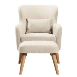 Fauteuil Ribolt -Mobilier De Maison sessel ribolt mit hocker webstoff sahara 5214328