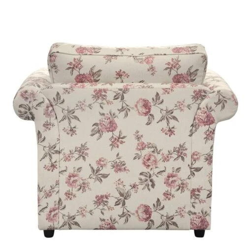 Fauteuil Rosehearty -Mobilier De Maison sessel rosehearty webstoff creme rose 4191084