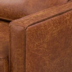 Fauteuil XL FORT DODGE -Mobilier De Maison sofa fort dodge 2 sitzer antiklederlook cognac 4669872