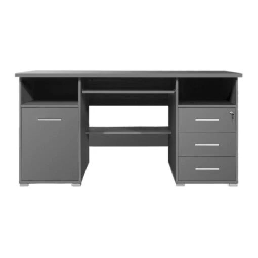 Table Pour Ordinateur Suva -Mobilier De Maison suva computertisch tastaturauszug abschliessbare schublade 1165708