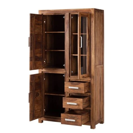 Vitrine OHIO A -Mobilier De Maison vitrinenschrank ohio sheesham massiv 4203180