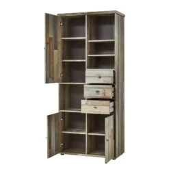 Armoire Tapara -Mobilier De Maison wohnwand tapara ii braun grau 4383700