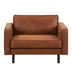 Fauteuil XL FORT DODGE -Mobilier De Maison xl sessel fort dodge antiklederlook cognac 4670048